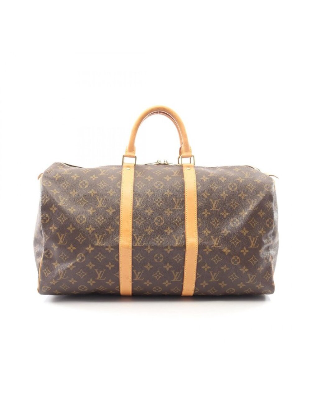 ★SOLD★ Louis Vuitton Boston Bag Keepall 50 Canvas Leather - Picture 1 of 11